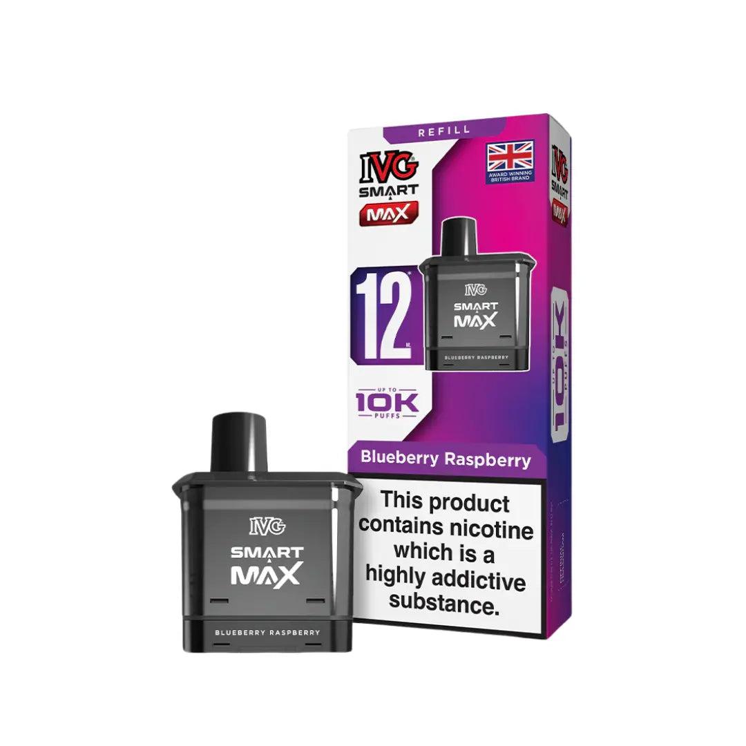 IVG Smart Max 10000 Puffs Prefilled pods - Blueberry Raspberry Ice
