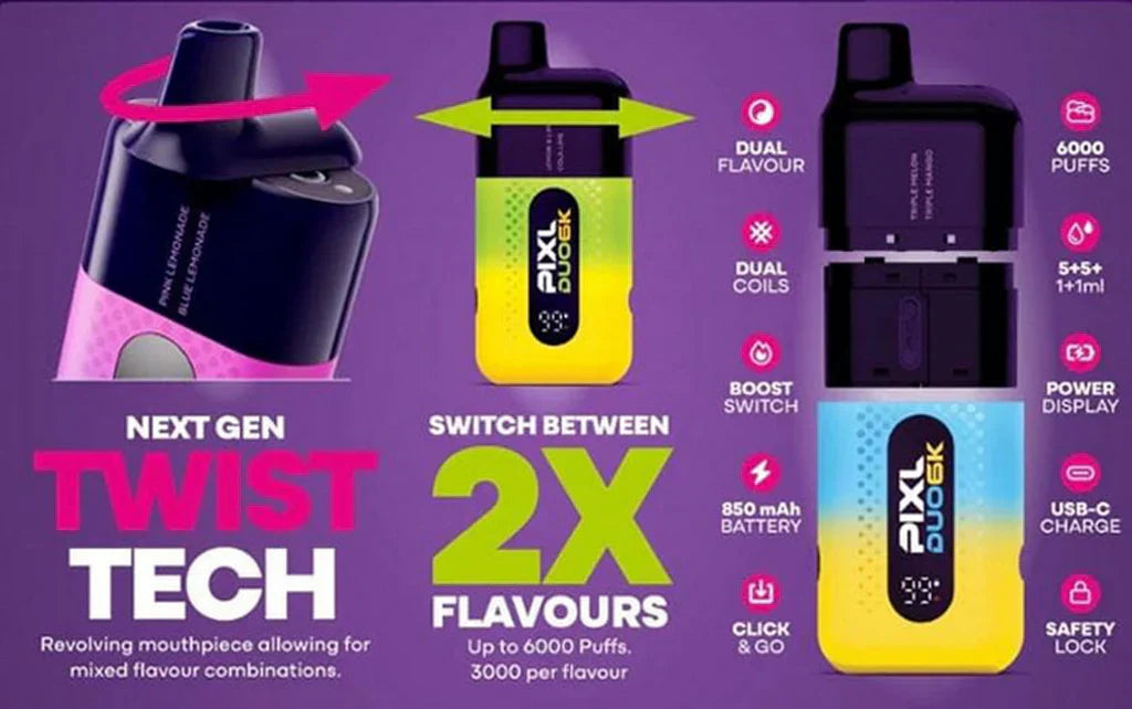 Pixl Duo 12 Review 2025 | Ultimate Dual-Flavour Prefilled Vape Kit