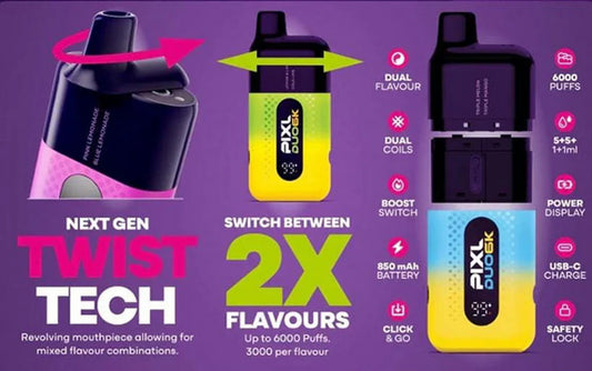 Pixl Duo 12 Review 2025 | Ultimate Dual-Flavour Prefilled Vape Kit