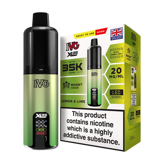 IVG XL 35K Ultra Disposable Vape - Lemon & Lime | Long-Lasting 35,000 Puffs | Free Shipping