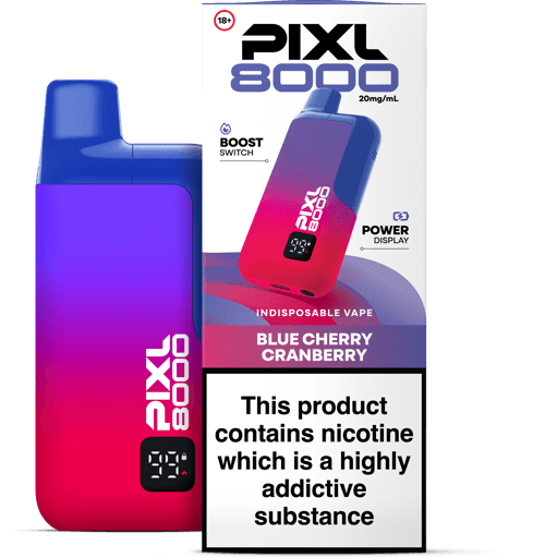 Blue Cherry Cranberry PIXL 8000 Vape – Cheap £6.99 Deal