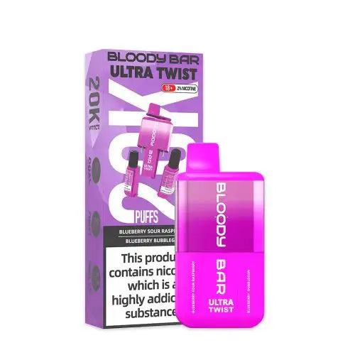 Bloody Bar Ultra Twist 20K Pod - Blueberry Sour Raspberry / Blueberry Bubblegum