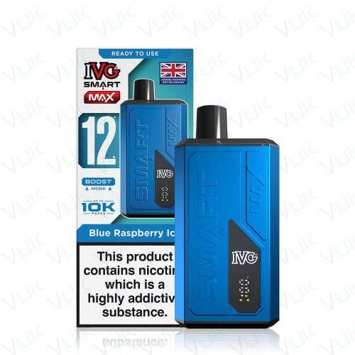 IVG Smart Max 10K Vape Kit - Blue Raspberry Ice | Free UK Delivery
