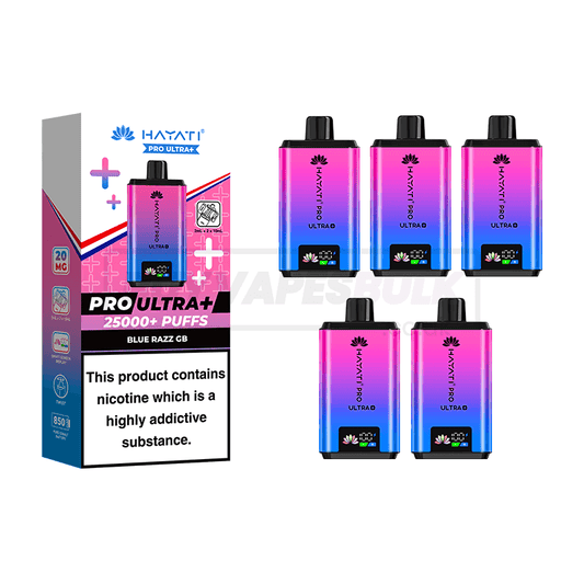 HAYATI PRO ULTRA PLUS 25K PUFFS VAPE KIT ( BUNDLE PACK OF 5 )