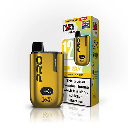 IVG 12 Pro UK | 12,000 Puffs | Rechargeable Type-C Device with Dual-Mesh Coil