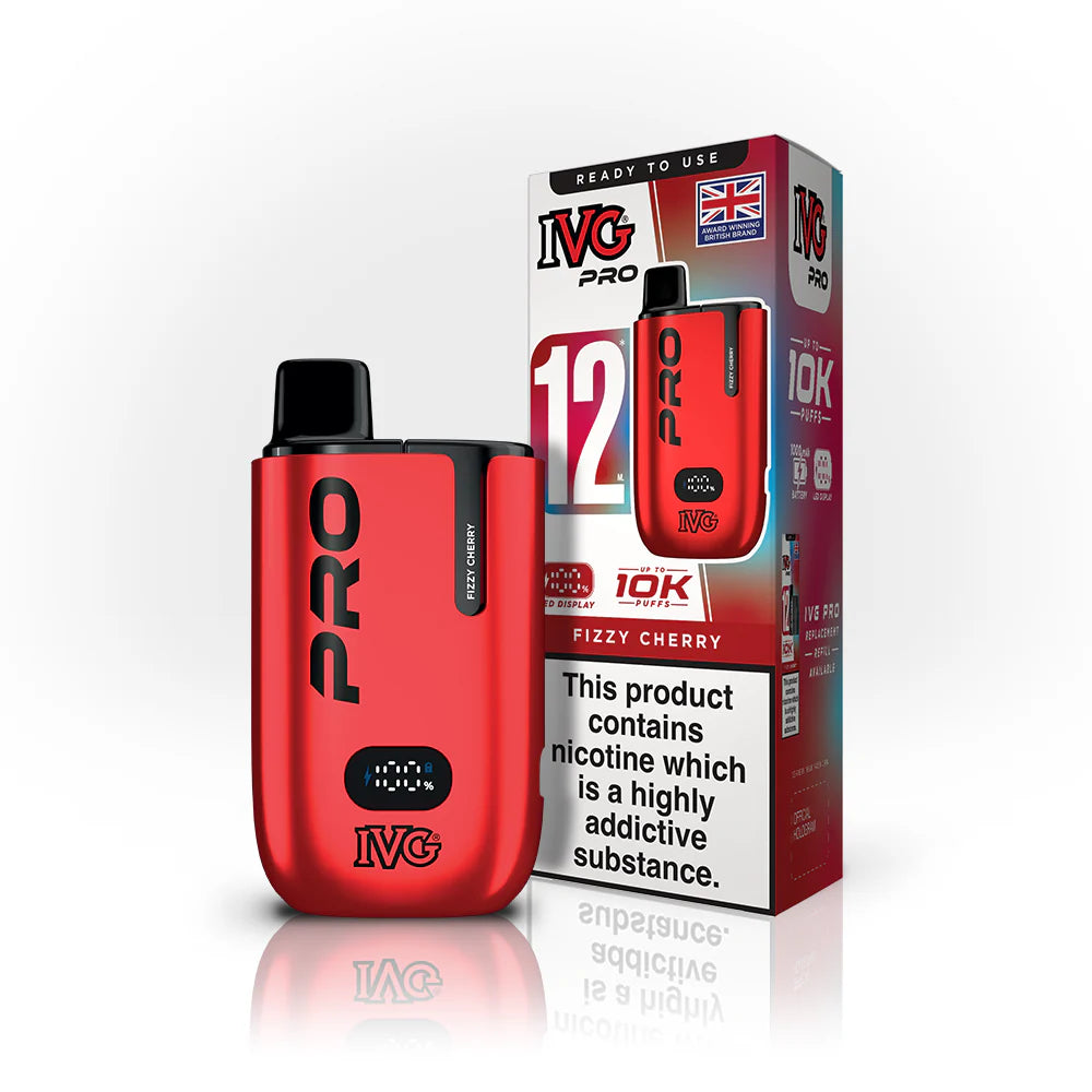 IVG 12 Pro Infinity – 12,000 Puffs of Fizzy Cherry
