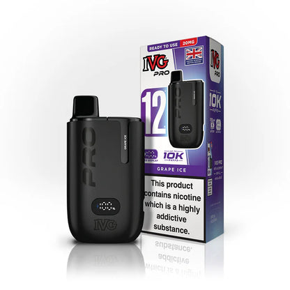 IVG 12 Pro UK | 12,000 Puffs | Rechargeable Type-C Device with Dual-Mesh Coil