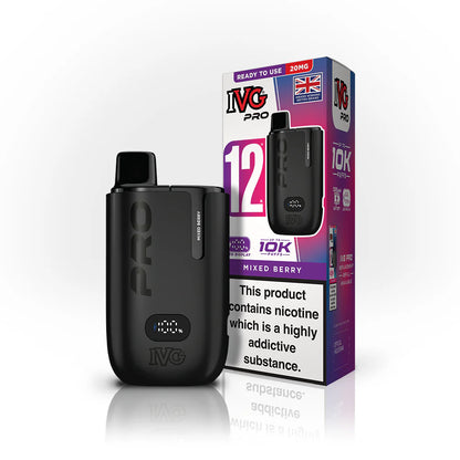 IVG 12 Pro UK | 12,000 Puffs | Rechargeable Type-C Device with Dual-Mesh Coil