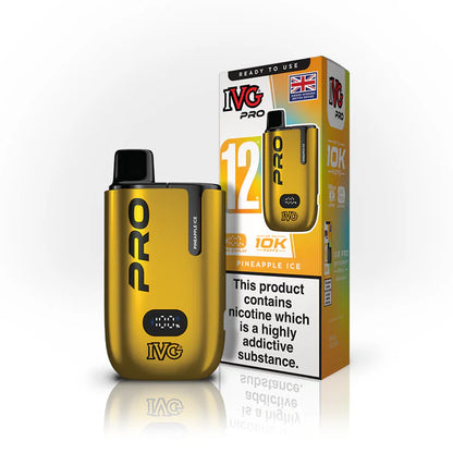 IVG 12 Pro UK | 12,000 Puffs | Rechargeable Type-C Device with Dual-Mesh Coil