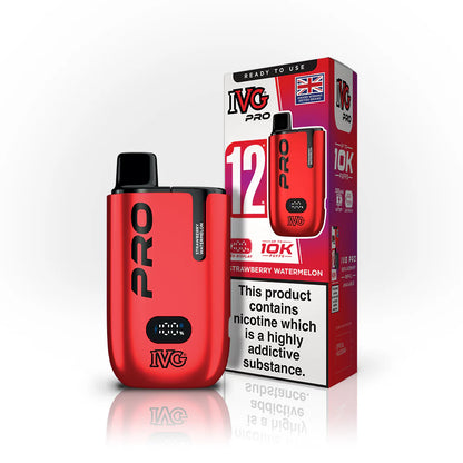IVG 12 Pro UK | 12,000 Puffs | Rechargeable Type-C Device with Dual-Mesh Coil