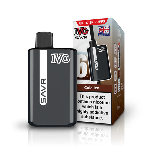IVG SAVR Cola Ice Rechargeable Vape | Classic Cola Taste with Cool Ice Kick