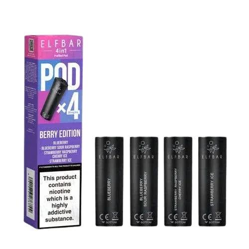 Elf Bar 4-in-1 Berry Edition Prefilled Pods | Best Price & UK online