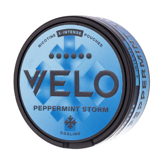Velo Nicotine Pouches Peppermint Storm Slim – Smoke-Free & UK Legal