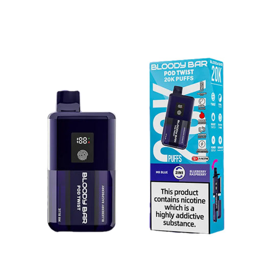 Bloody Bar Ultra Twist 20K – Mr Blue (Blueberry Raspberry) | Smooth, Flavorful Vape Experience