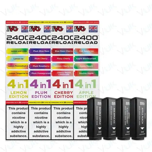 IVG 2400 RELOAD EDITION PODS ( 4 PODS )