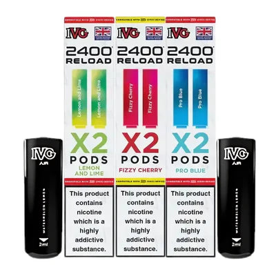 IVG 2400 RELOAD SINGLE FLAVOUR PODS ( 2 PODS )
