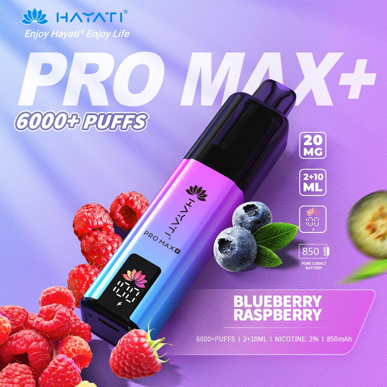 Hayati Pro Max Plus 6000 Prefilled Pod - Blueberry Raspberry