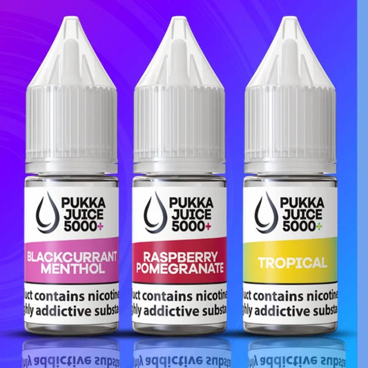 PUKKA JUICE 5000 NIC SALTS E-LIQUIDS